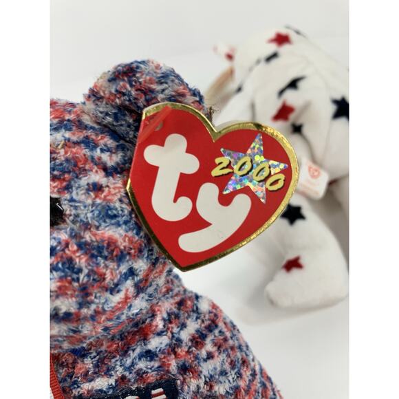 Ty Beanie Babies Patriotic Bear Bundle (3pcs) USA, Glory And Spangle - Picture 6 of 16